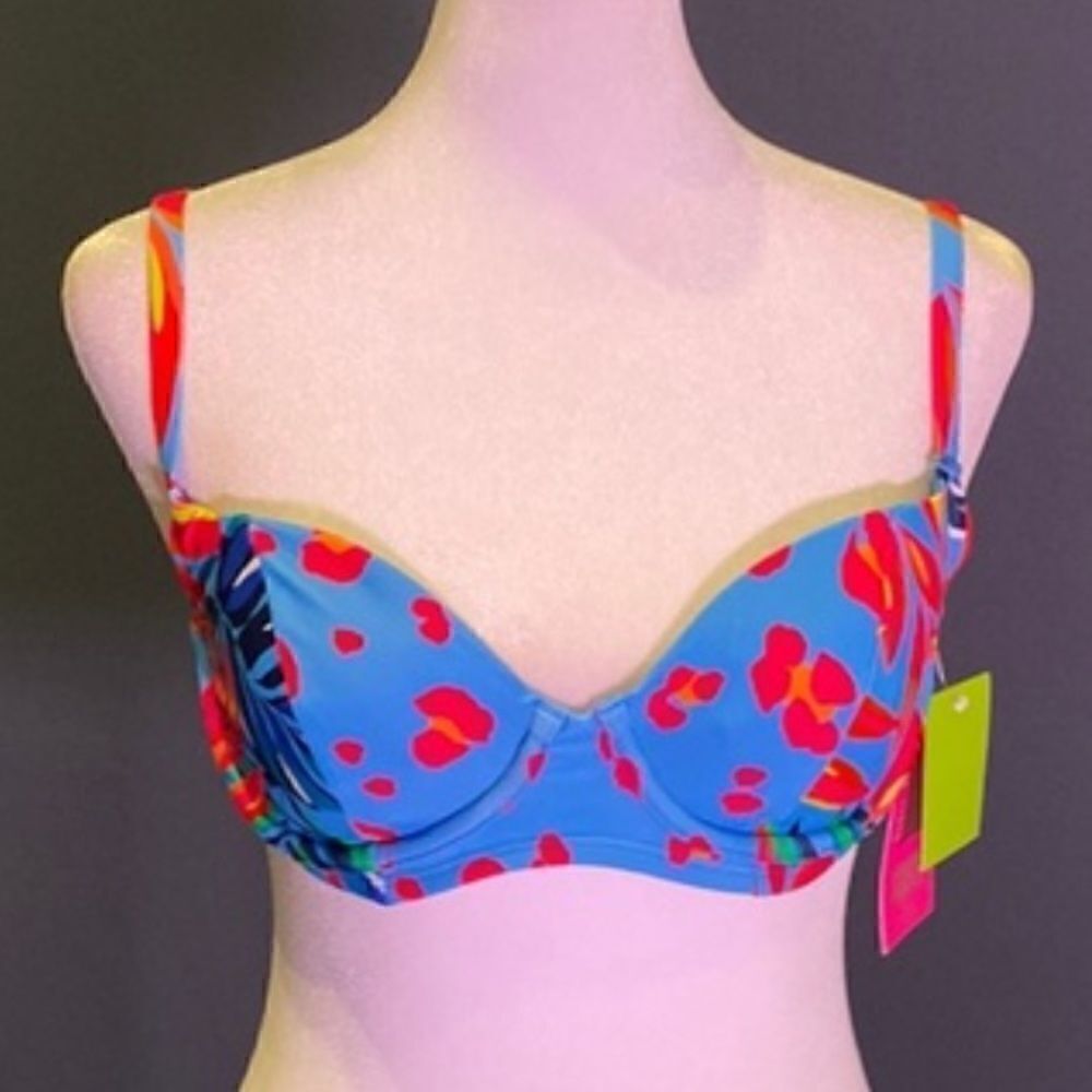 Women’s Tabitha Brown Bikini Top Adjustable Straps Size 0-2 NWT